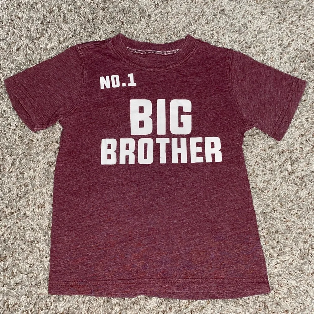 Carter’s Big Brother Maroon Kids T-Shirt size 3t